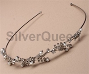 Krystal og perle tiara